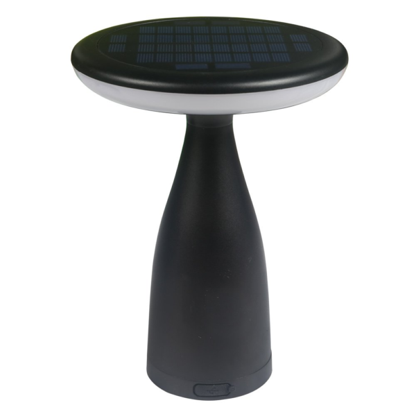 SOLAR LED TABLE LAMP 5W IP65, BLACK - Image 3