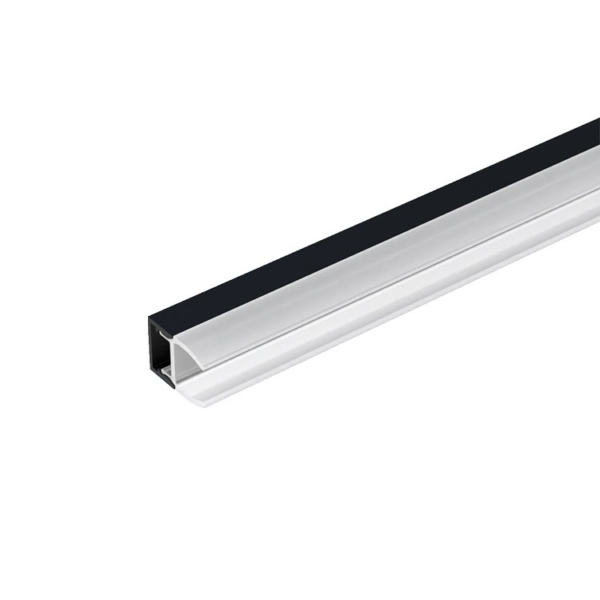 EL-72HCR PROFILE FOR GLASS SHELF 2.5M, BLACK - Image 2