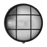 GRF314 ΠΛΑΦΟΝΙΕΡΑ 1XE27 IP44 ΜΑΥΡΗ - Image 2