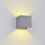 LED ΑΠΛΙΚΑ ΤΕΤΡΑΓΩΝΗ 2X5W 4000K IP54 ΓΚΡΙ - Image 5