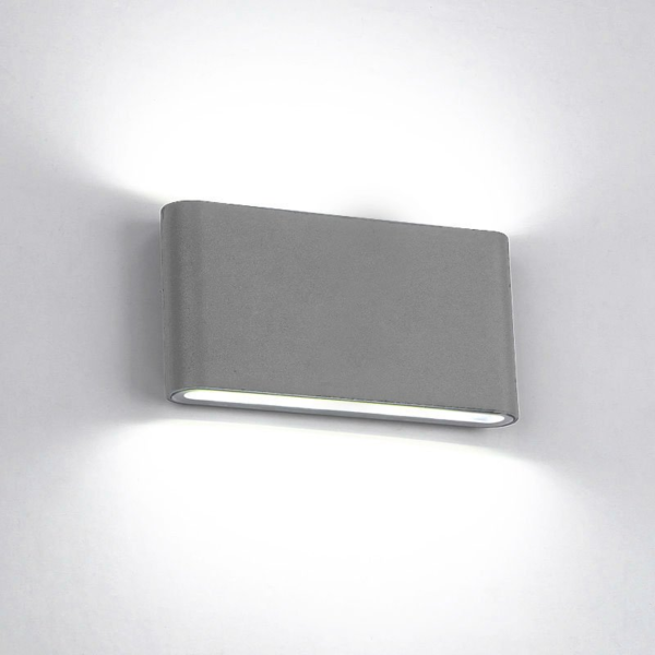 LED ΑΠΛΙΚΑ ΣΤΡΟΓΓΥΛΕΜΕΝΗ 2X6W 4000K ΓΚΡΙ - Image 5