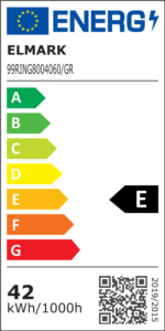 RINGS LED ΣΤΡΟΓΓΥΛΟ ΦΩΤΙΣΤΙΚΟ 42W 4000K D800 ΓΚΡΙ - Image 4
