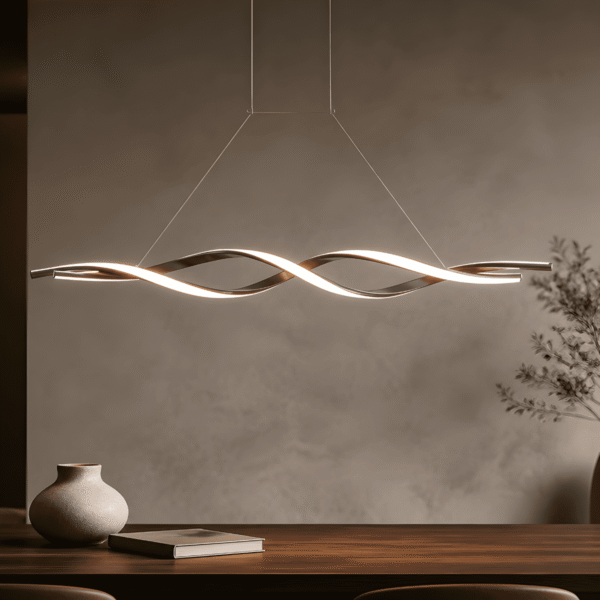 LED7 Κρεμαστό LED Φωτιστικό Twist 80W 4800lm 100cm CCT με Remote Μαύρο - Image 2