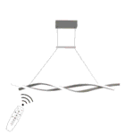 LED7 Κρεμαστό LED Φωτιστικό Twist 80W 4800lm 100cm CCT με Remote Λευκό