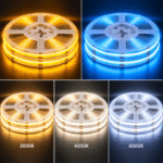 Ταινία LED 14.4W 12V DC SMD5050 IP20 Θερμό & Ψυχρό Λευκό 3000K + 6000K – 1 Μέτρο - Image 5
