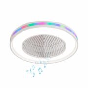ΑΝΕΜ/ΡΑΣ ΜΠΛΑΦΟΝΙΕΡΑ&ΤΗΛ SUOVO RGB BLUETOOTH ΗΧΕΙΟ