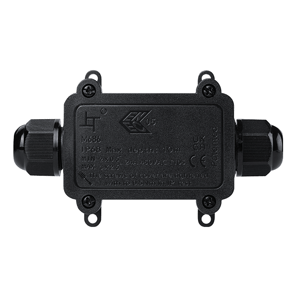 31076-1 ELMARK JUNCTION BOX 2 ENTRY 450VAC 24A, IP68 - Image 1