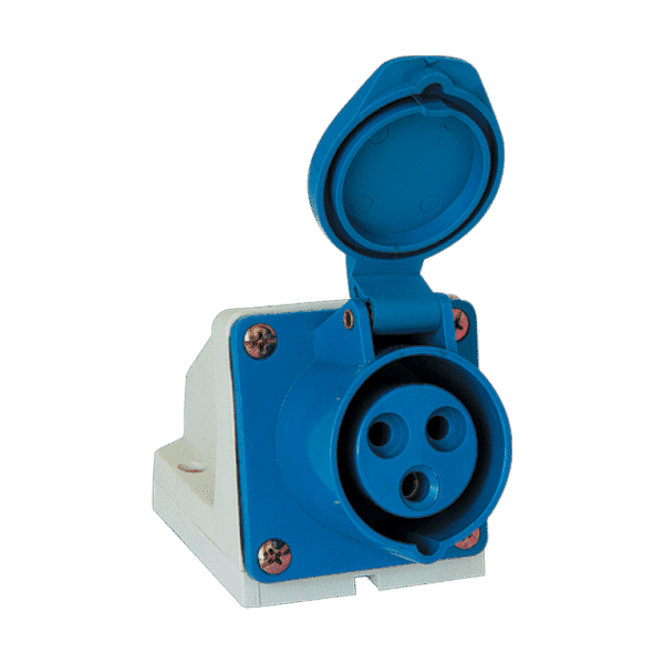 37123 ΠΡΙΖΑ ΣΤΑΘΕΡΗ HT-123 32A IP44 1P+N+E 230V - Image 1