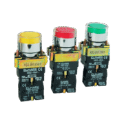 ΜΠΟΥΤΟΝ ΜΕ ΛΥΧΝΙΑ LED EL2-BW 3471 110V ΚΟΚΚΙΝΟ