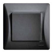 Lineme H Series Διακόπτης Απλός Μαύρο