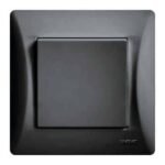 Lineme H Series Διακόπτης Αλέ Ρετούρ Μαύρο