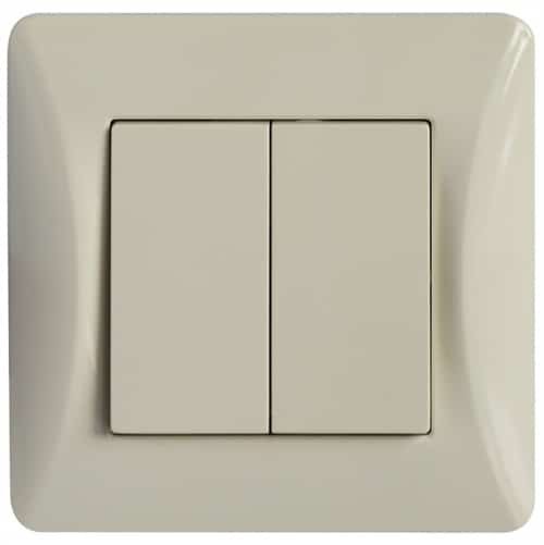 50-00104-30 Lineme H Series Διακόπτης Διπλός Αλέ Ρετούρ Ιβουάρ - Image 1
