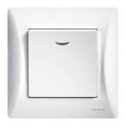 Lineme H Series Διακόπτης Αλέ Ρετούρ Με Λυχνία Λευκό