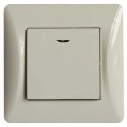 Lineme H Series Διακόπτης Αλέ Ρετούρ Με Λυχνία Ιβουάρ