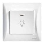 Lineme H Series Μπουτόν Κλιμακοστασίου Με Λυχνία LED 220-240V Λευκό - Image 2
