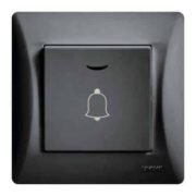 Lineme H Series Μπουτόν Κουδουνιού Με Λυχνία LED 10-36V Μαύρο