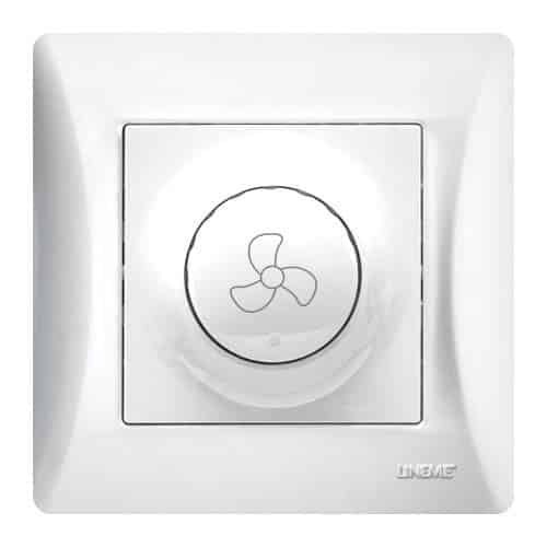 50-00112-1 Lineme H Series Διακόπτης Ταχυτήτων Ανεμιστήρα 500W Λευκό - Image 1