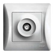 Lineme H Series Πρίζα SAT Ασημί Ματ