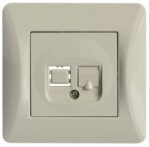 Lineme H Series Πρίζα Data RJ45 Ιβουάρ - Image 2