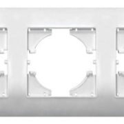Lineme H Series Πλαίσιο Τριπλό Οριζόντιο Ασημί Ματ