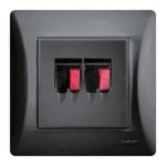 Lineme H Series Πρίζα Ηχείων Διπλή Μαύρο - Image 2
