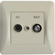 Lineme H Series Πρίζα TV-SAT Τερματική Ιβουάρ