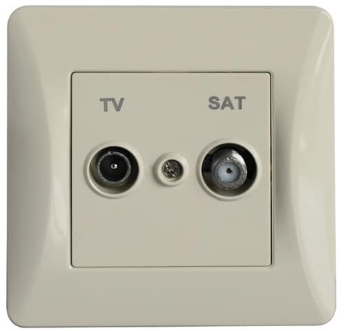 50-00138-30 Lineme H Series Πρίζα TV-SAT Τερματική Ιβουάρ - Image 1