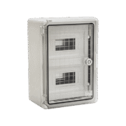 ΠΛΑΣΤΙΚΟΣ ΠΙΝΑΚΑΣ ABS PP 3112 18 ΘΕΣΕΩΝ IP 65 - ΔΙΑΦΑΝΗ ΠΟΡΤΑ