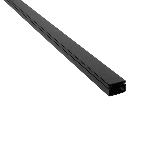 5624025BL 2m. 40X25 PLASTIC CABLE TRUNKING CT2 BLACK - Image 1