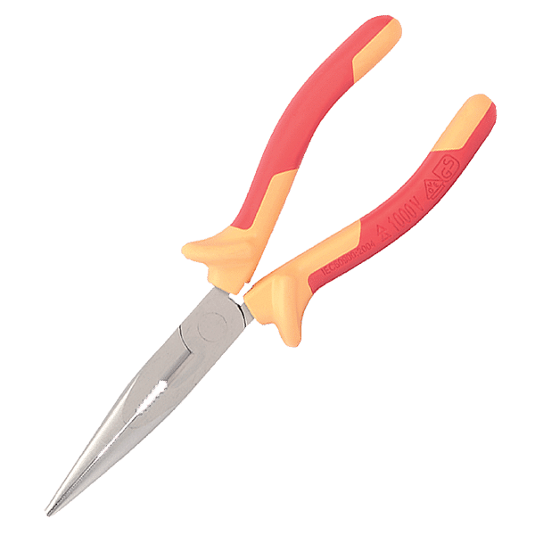 598027-1 VDE CRV INSULATED LONG NOSE PLIERS 150MM 1000V - Image 1