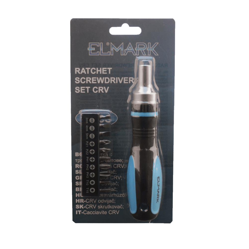 598111 11PCS RATCHET SCREWDRIVER SET, CRV - Image 1