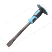 CHISEL AND PUNCH WITH TPR HANDLE 16x300mm