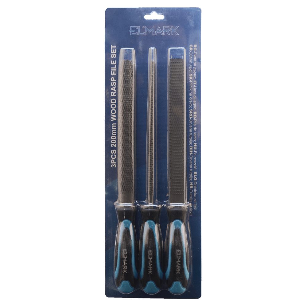 598322 3PCS 200mm WOOD RASP FILE SET - Image 1