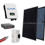 HYBRID Solar System 1P/3kW με Πάνελ 430W & Μπαταρία – ELMARK