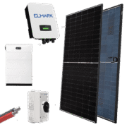 HYBRID Solar System 3P/10kW με Πάνελ 580W & Μπαταρία 10kWh – ELMARK