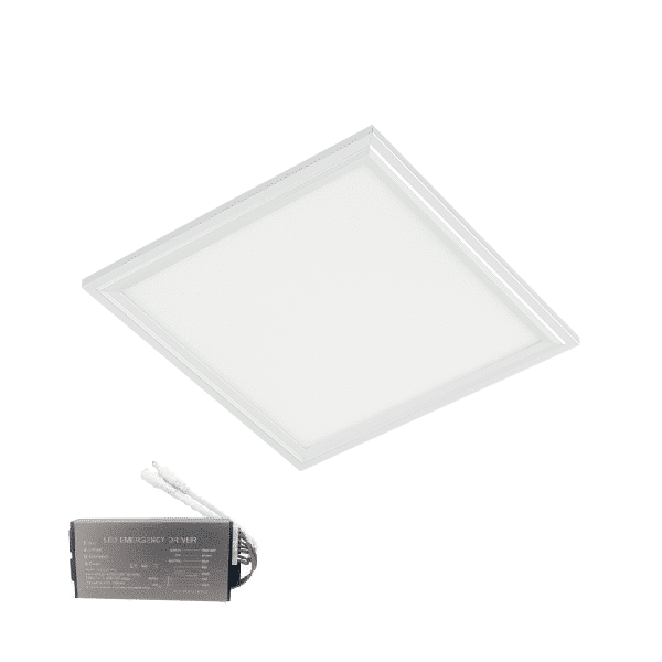 92PANEL032WE-2 LED PANEL 40W 4000K 595x595mm WHITE FRAME+EM - Image 1
