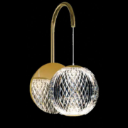 DIAMOND LED WALL LAMP 4.2W 3000K, GOLD
