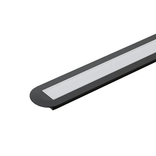99ACC87ECCRBL EL-87ECCR END CAP FOR PROFILE EL-87CR BLACK, SET - Image 1