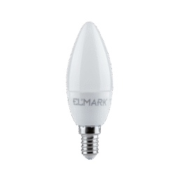 LED ΛΑΜΠΑ ΚΕΡΑΚΙ C37 5W E14 ΝΤΙΜΑΡΙΖΟΜΕΝΗ 3000K