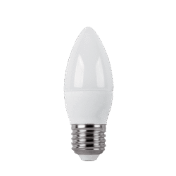 ΛΑΜΠΤΗΡΑΣ LED ΚΕΡΑΚΙ C37 SMD2835 8W E27 230V ΘΕΡΜΟ ΛΕΥΚΟ