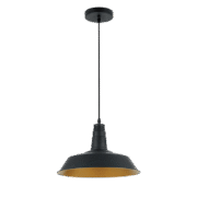 MATT ΚΡΕΜΑΣΤΟ ΦΩΤΙΣΤΙΚΟ 1XE27 ΜΑΥΡΟ D360mm