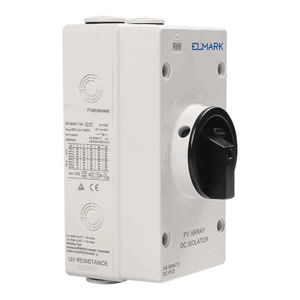 DC-3 EL-DC 4P/32A DC ISOLATOR 4 SERIES-2 STRINGS, IP65 - Image 1