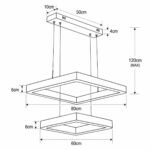 101489 ECLIPSE LED Φωτιστικό Κρεμαστό οροφής 130W 10400Lm CCT Dimmable με χειριστήριο - Image 5