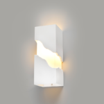 Aca Lighting MARI Επιτοίχιο Φωτιστικό 1xE14 Φυσικό Γύψινο 12x12x30cm (G2279W) - Image 2