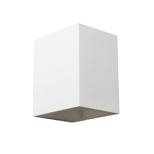 Aca Lighting BLOCK Γύψινο Επιτοίχιο Φωτιστικό 1xG9 10x12,5x15cm - Image 3