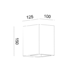 Aca Lighting BLOCK Γύψινο Επιτοίχιο Φωτιστικό 1xG9 10x12,5x15cm - Image 2
