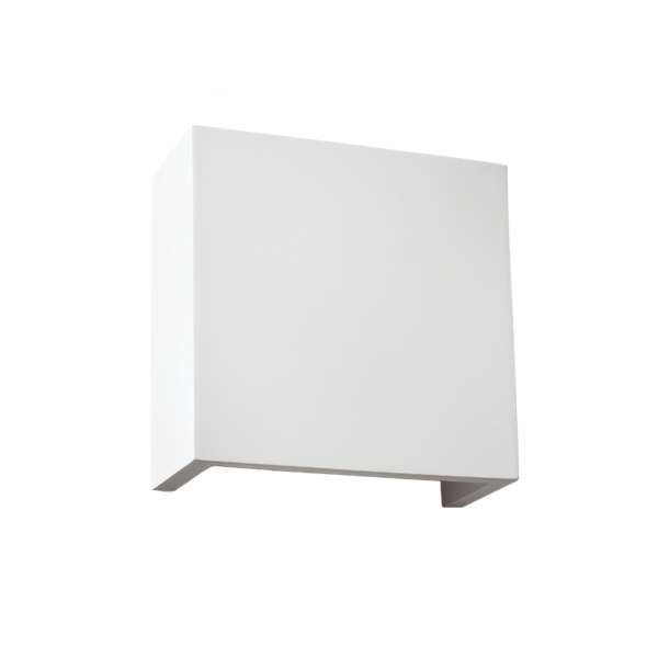Aca Lighting BLOCK Γύψινο Επιτοίχιο Φωτιστικό 1xG9 12,6x7x12,6cm - Image 3