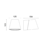 Aca Lighting AWON Γύψινο Επιτοίχιο Φωτιστικό 1xG9 12,8x12,8x10,2cm - Image 2