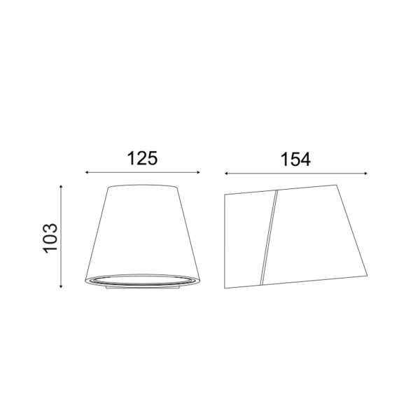 Aca Lighting AWON Γύψινο Επιτοίχιο Φωτιστικό 1xG9 12,8x12,8x10,2cm - Image 2
