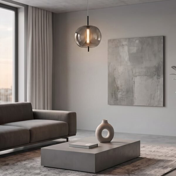 ΚΡΕΜΑΣΤΟ ΦΩΤΙΣΤΙΚΟ ACA HM232B ΟΡΕΙΧΑΛΚΟΣ ΦΙΜΕ LED 5W 3000K IP20 D30XH120CM - Image 2